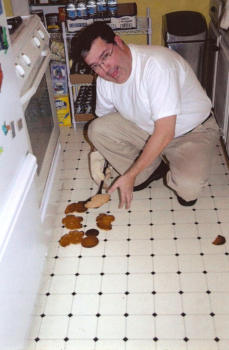 Dan tossed his cookies